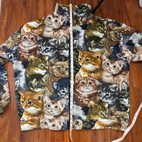 Black Mountain Cats Fleece Jacket Size 3X - Picture 7 of 8